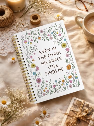 Christian Wildflower Bible Notebook Journal for Women Teen Girl Kid - color: even in the chaos