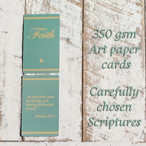 Bible Verse Box, 200 NKJV Scripture and Prayer Cards, Christian Faith Gift