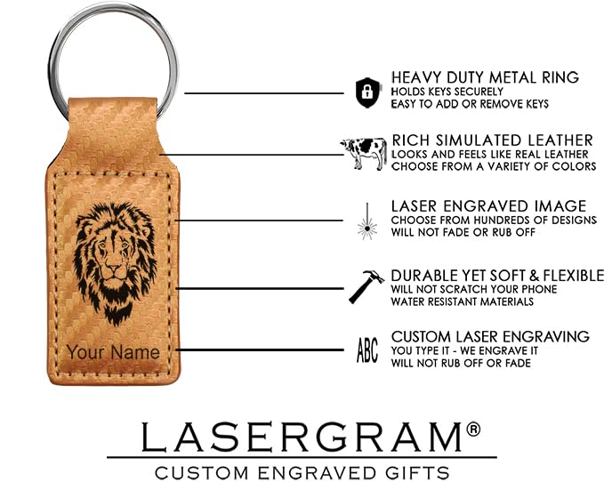 LaserGram Rectangle Keychain, Bible Verse John 3-16, Personalized Engraving Included - color: Carbon Fiber Bronze