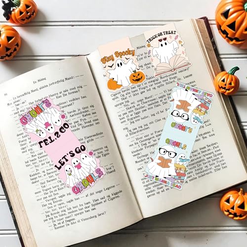 Cute Ghost Magnetic Bookmarks, Halloween Book Marks for Fall Reading - style: Halloween cute ghost