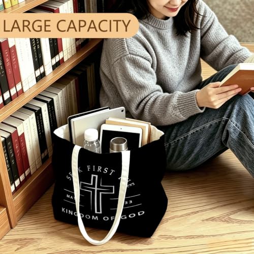 Christian Tote Bag for Women Faith