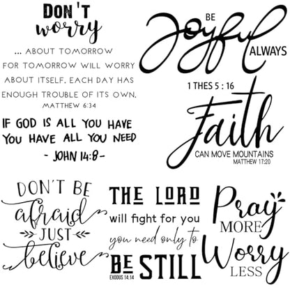 BBTO Bible Verse Stickers Peel & Stick,Be Joyful - style: Be Joyful