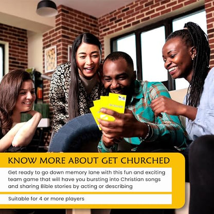 Christian Card Games Bundle - Christian Culture (Conversation Starters) & Get ChurchED (Sing, Act, Explain) - Christian Party Cards - Ideal for All Ages, Gatherings, Game Night