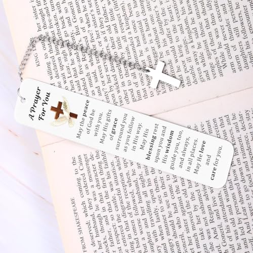 Christian Bookmarks for Women, Bible Bookmarks for Women with Cross Pendant