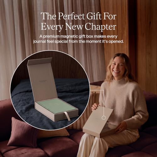 THE INNER VOICE Guided Journal for Women & Men, 365 Prompts for Self Care - color: Sage Green