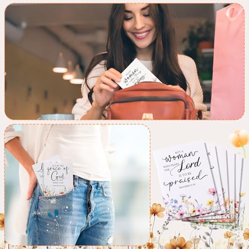Kinlop 30 Pcs Christian Gifts for Women Small Prayer Journals, Wildflowers - style: Wildflowers