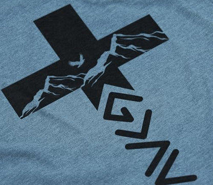 God Greater Than Highs and Lows Shirt – Inspirational Christian Faith Cross Tee - color: Indigo Blue, size: 3X-Large