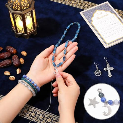 Crystal Beads for Jewelry Making Kit Bracelet Making Kit - color: moonlight