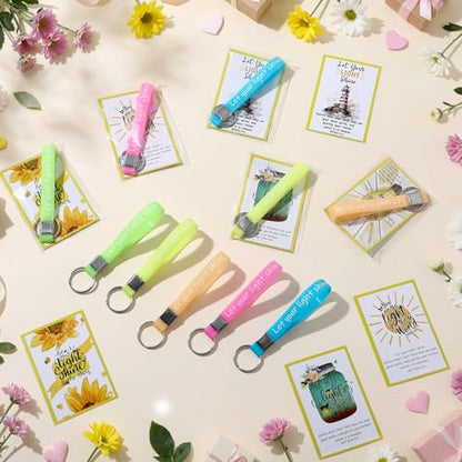 Kenning 50 Sets Let Your Light Shine Keychain, Glow in The Dark