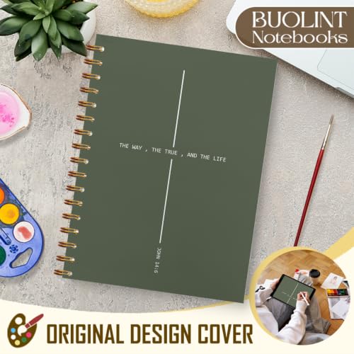 Christian Prayer Journal Gift for Women Men 5.5x8.3in Green - color: Green