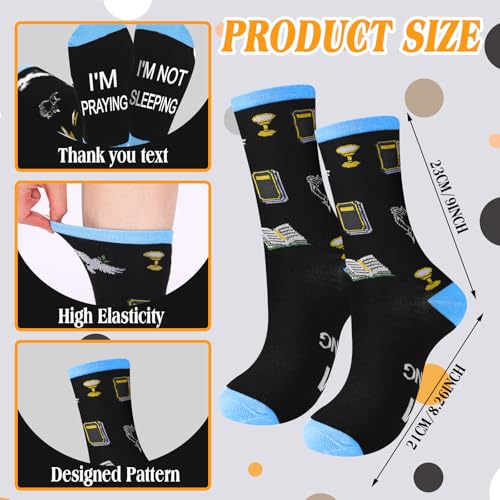 3 Pairs Pastor/ MA/ Boss Socks with Sayings, Gift with Box for Men Women - style: Pastor