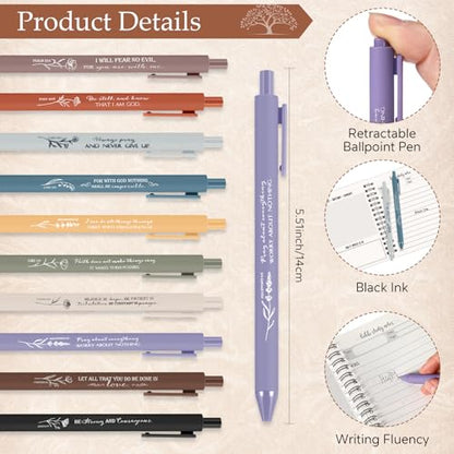 Kosiz Christian Gifts Bulk Prayer Journals with Pens,80 Pcs,Retro Color - color: Retro Color