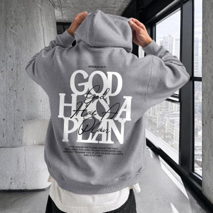 Christian God Hoodie for Men Jesus Faith Religious Bible Verse Hoodies Inspirational Graphic Fleece Sweatshirt - color: Light Gray, size: Small