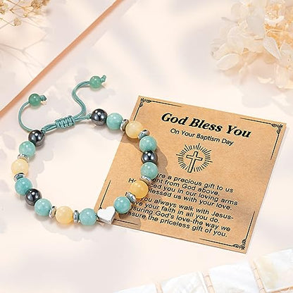 UPROMI To My Daughter/Granddaughter/Niece Bracelet Gifts for Girls - style: Baptism
