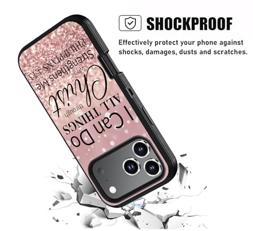 Case for iPhone 18 Pro Max/ iPhone 17 Pro Max, Bible Verse Philippians 4-13 - color: Christian Quote Bible Verse Philippians 4-13, size: iPhone 18 Pro Max / 17 Pro Max