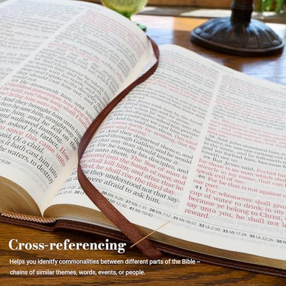 KJV Holy Bible, Super Giant Print Faux Leather Red Letter Edition - Ribbon Marker, King James Version, Burgundy (KJV Super Giant Print Editions)