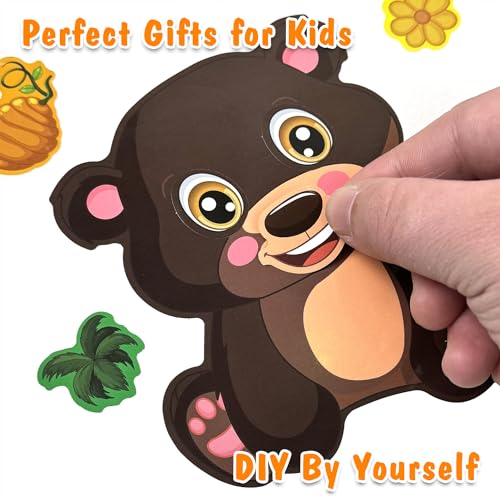 48 Make Your Own Animal Sticker Sheets for Kids - style: Mixed Animals