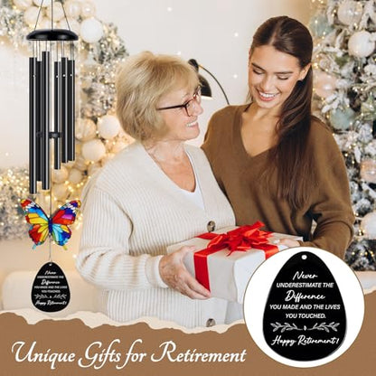 Retirement Gift for Woman,Retirement Wind Chime Gifts for Women - color: Retirement Gift
