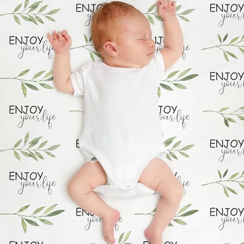 Fleece Baby Blankets for Girls & Boys, Infant Toddler Blanket - color: White Branch