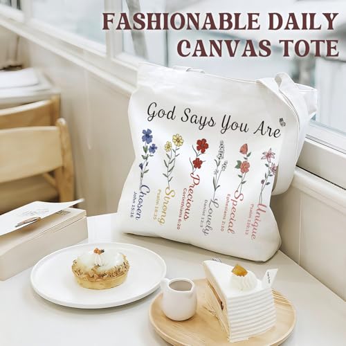 Bible Tote Bags Cute Christian Preppy Canvas Tote Bag Christian Gifts for Women Reusable Shopping Bags(Parent) - color: Bible-6
