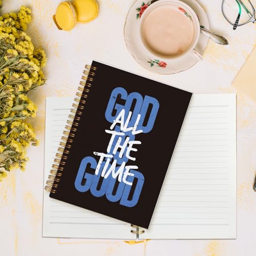 MOFUYU God Is Good Christian Notebooks,Notebook for Bible Notes - color: white(God)