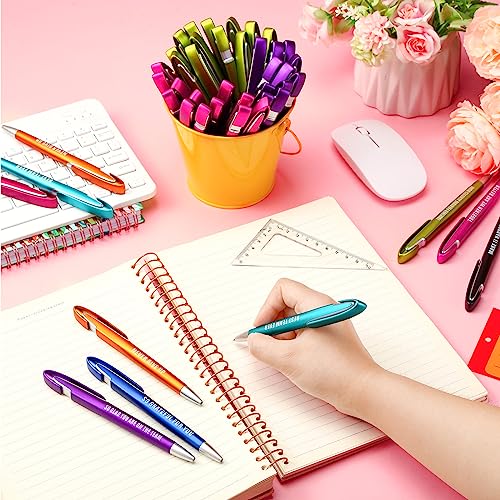Lincia 100 Pcs Employee Appreciation Ballpoint Pen, Medium Point, Black Ink - style: Employee Appreciation