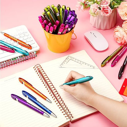 Lincia 100 Pcs Employee Appreciation Ballpoint Pen, Medium Point, Black Ink - style: Employee Appreciation
