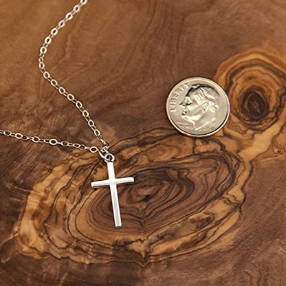 EFYTAL Confirmation Gifts for Teen, 925 Sterling Silver Cross Necklace for Women, Religious Gifts for Women - style: Prayer for Mom