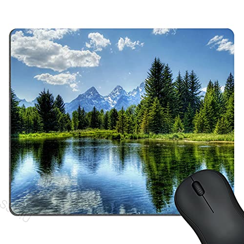 SSOIU Gaming Mouse Pad Custom,Beautiful Mountain Landscape Non-Slip Rubber Comfortable Customized Computer Mouse Pad 9.5 X 7.9 Inch (240mmX200mmX3mm) - color: SS06