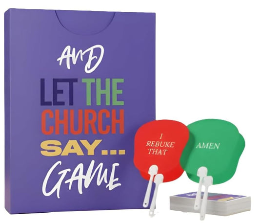 Christian Card Game Family Pack- 1 Game and 4 Amen & I Rebuke that Fans - Faith Conversation Game for Family Night, Church Groups, Young Adults Ministry & Icebreakers