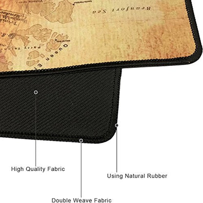 XXL Professional Large Mouse Pad& Computer Game Mouse Mat (35.4x15.7x0.1IN, Compass) - color: Compass, size: 35.4L x 15.7W inches