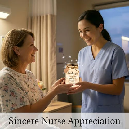 Solmay Retirement Gifts for Women, Mason Jar Night Light - color: Thank You