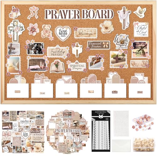 Prayer Board Supplies Kit - 252 Pcs Brown Coquette Christian Gift - style: Brown Coquette
