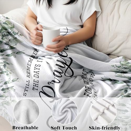 Christian Bible Verse Blanket, Christian Gifts for Women Men, I Still Remember the Days I Prayed Religious Scripture Throw Blankets for Bedroom Living Room Couch Sofa, 50x60 Inches - color: Prayed