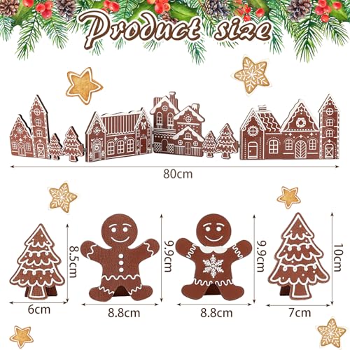 Colingmill 32'' Christmas Gingerbread Man Tabletop Wooden Decor Tree Sign - style: Gingerbread Style