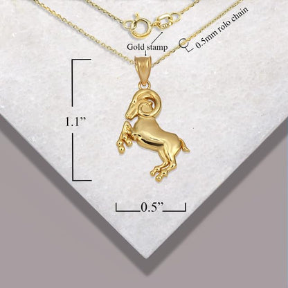 Zodiac Astrology Character Symbol Pendant 14k Gold Parent - color: Rose 14k Gold, size: Pendant Only, style: Aquarius