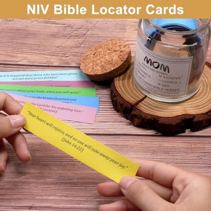 108 Bible Verse Cards to Give Mom Comfort, Strength and Daily Hope - style: Bible Verses Jar for Mom