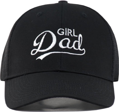 TSSGBL Various Gift Hats for Men - M L XL XXL Big Head Fit, Adjustable Mesh Trucker Ball Cap, Ideal Gifts - color: Cotton Black Girl Dad, size: XX-Large