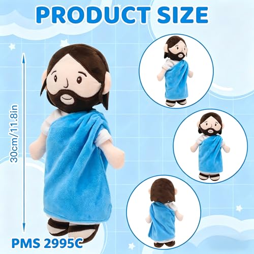 Yelakey Jesus Plush Doll, 11.8" Stuffed Plushie Religious Toy for Kids - color: 11.8inch/Jesus