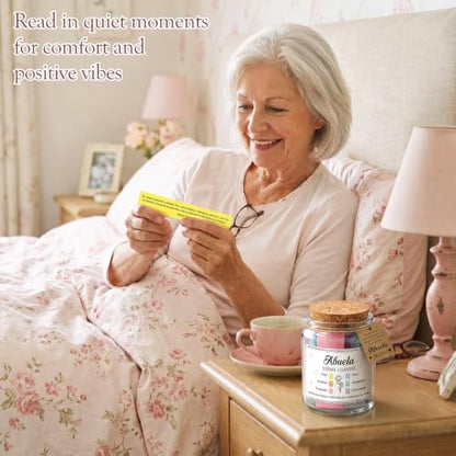Lunmon Spanish Bible Verse Jar for Grandma Abuela 96 Color Coded Scripture Cards Daily Encouragement Prayer Jar Christian Gifts for Abuela Grandma Religious Birthday Christmas Gift for Grandmother - style: Grandmother