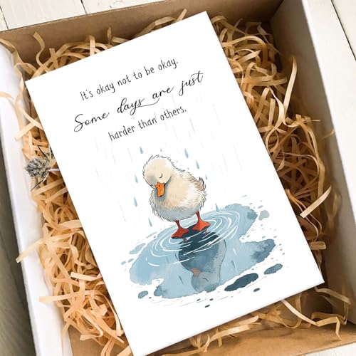 Heartfelt Encouragement Card, Get Well Soon Card for Woman Man, Positive Sympathy Card, It's Okay Not to Be Okay - color: It's Okay Not to Be Okay