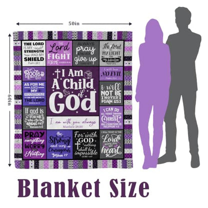 Christian Gifts for Women, Christian Birthday Gifts Throw Blanket 60"x50"