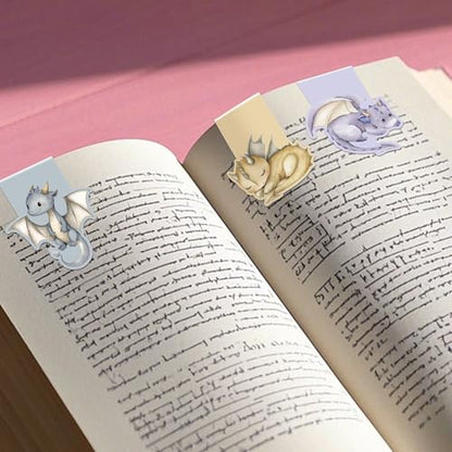 Cute Dragon Magnetic Bookmarks, Animal Book Marks for Young Readers - style: Cute Dragon
