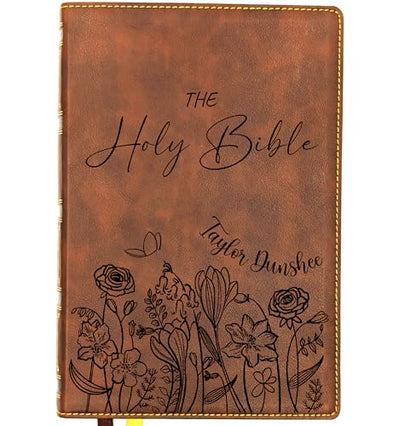 Personalized NKJV Bible, Custom Holy Bible, New King James Version (Flowers Personalized) - style: Flowers Personalized