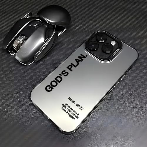 God's Plan Christian Bible Verse Phone Case for iPhone 13/14, Black 2 - color: Black 2-God's Plan, size: iPhone 13/14