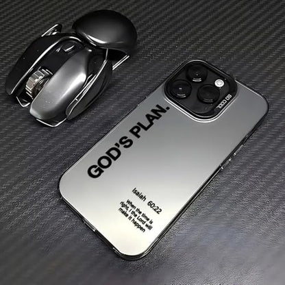 God's Plan Christian Bible Verse Phone Case for iPhone 13/14, Black 2 - color: Black 2-God's Plan, size: iPhone 13/14