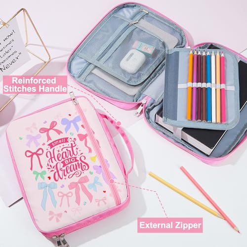 ICOSY Bible Cover, Church Bag for Women and Girls - color: Light Pink