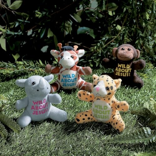 Fun Express Wild About Jesus Safari Animals, 12 Pack