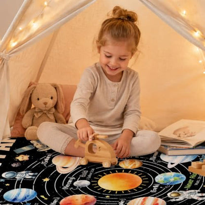 Planet Space Christian Gift Blanket, God Says I Am Bible Verse Blanket - color: God Says I Am Astronaut, size: 40"x50" for Kids