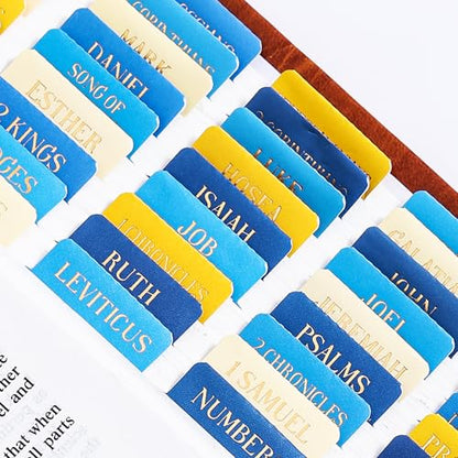 Laminated Bible Tabs for Women Men, Starry Night, with Alignment Ruler - style: Gold Foil Starry Night
